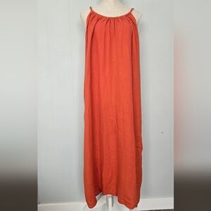 Kona Sol Vibrant Orange Maxi Skirt